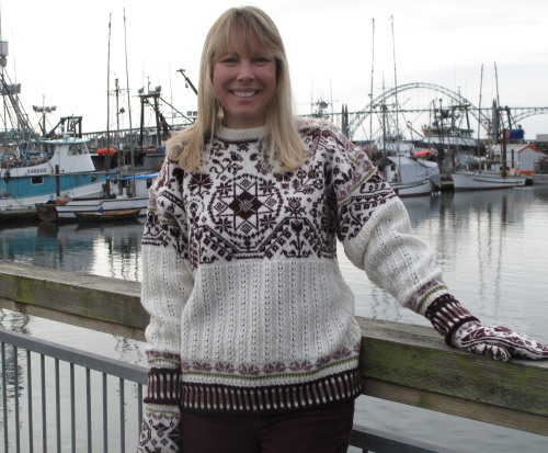 Quaker Sampler Cardi